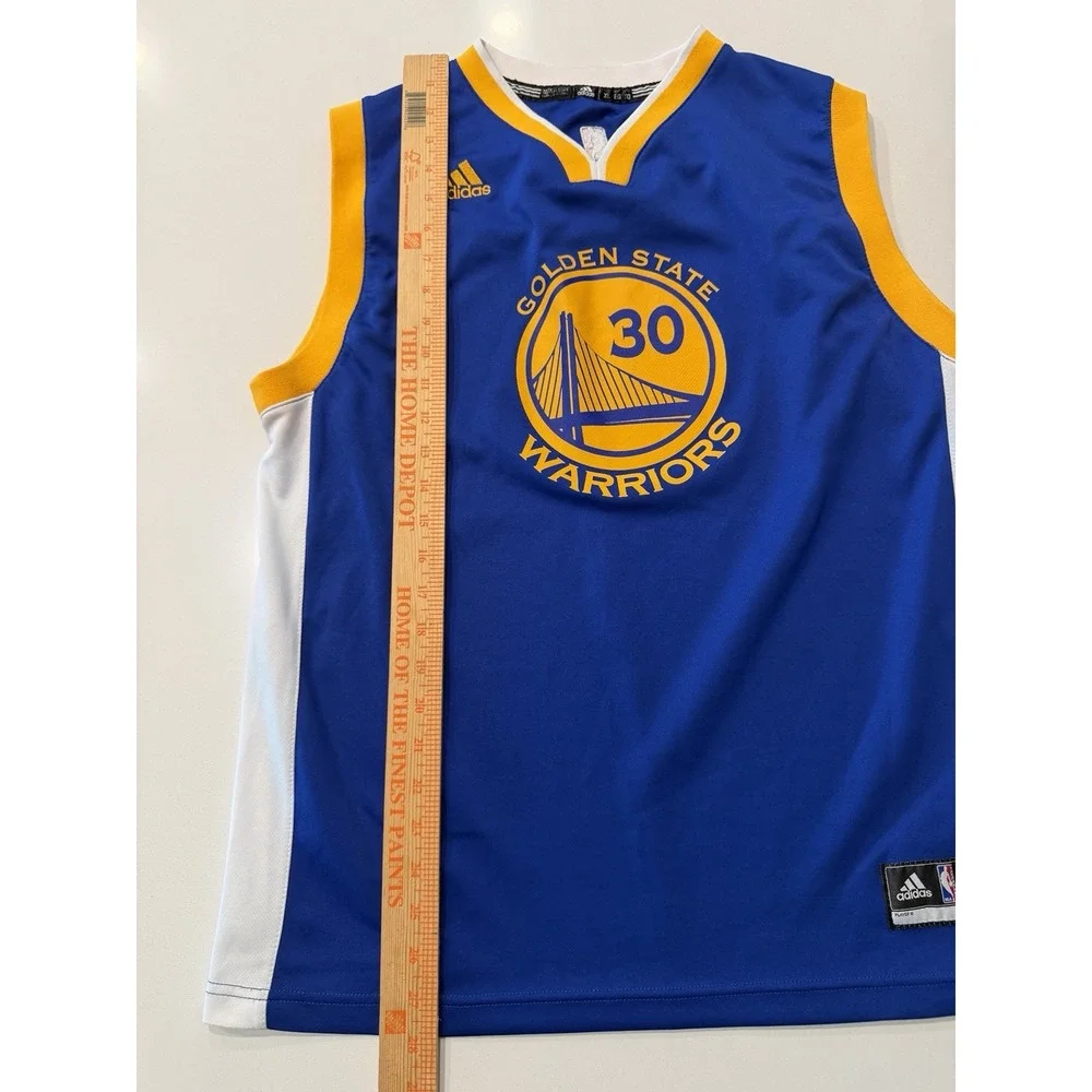 Adidas Golden State Warriors Stephen Curry 30 Swingman NBA Jersey Blue Mens XL